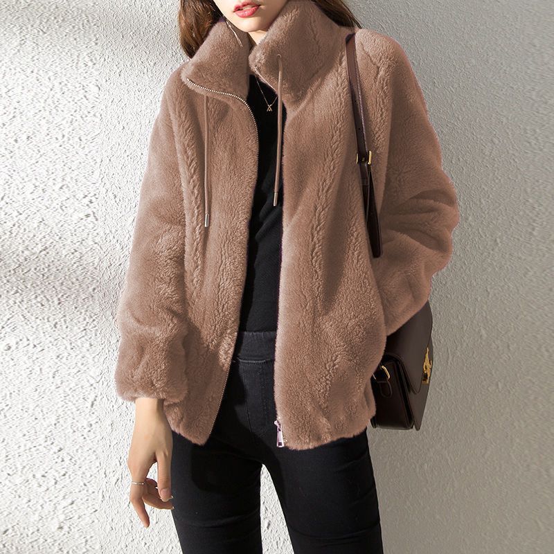 Women's  Faux Fur Jacket | Trendy & Warm Coat - Gray - Size S(AU S/EU46) - Image 4