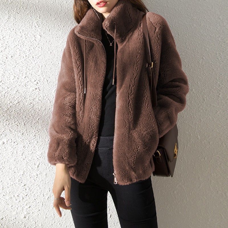 Women's  Faux Fur Jacket | Trendy & Warm Coat - Red - Size XL(AU XL/EU52) - Image 5