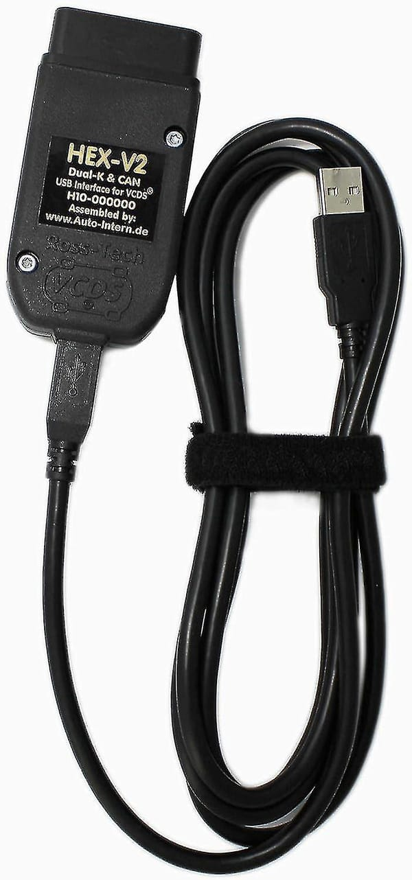 Car VCDS HEX-V 2 OBD2 diagnostic line, USB interface scanner with VCDS software, unlimited VIN, multi-language, Volkswagen Audi diagnostic line - Image 4