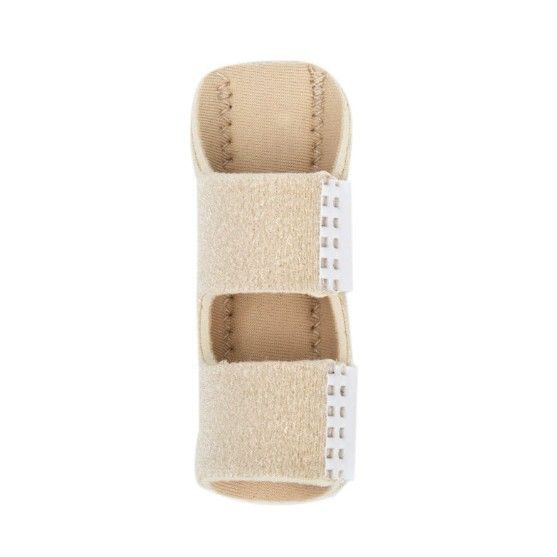 Finger Splint - Universal Finger Straightener - Broken and Trigger Finger Splints - Brace for Arthritis Pain and Support - Sprain Relief for Middle, Index, Ring, Pinky Fingers - Beige - Size 2 Pack - Image 1