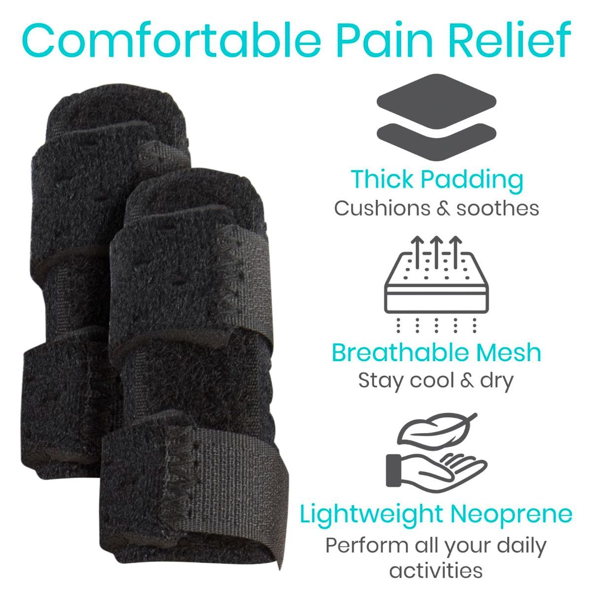Finger Splint - Universal Finger Straightener - Broken and Trigger Finger Splints - Brace for Arthritis Pain and Support - Sprain Relief for Middle, Index, Ring, Pinky Fingers - Beige - Size 2 Pack - Image 2