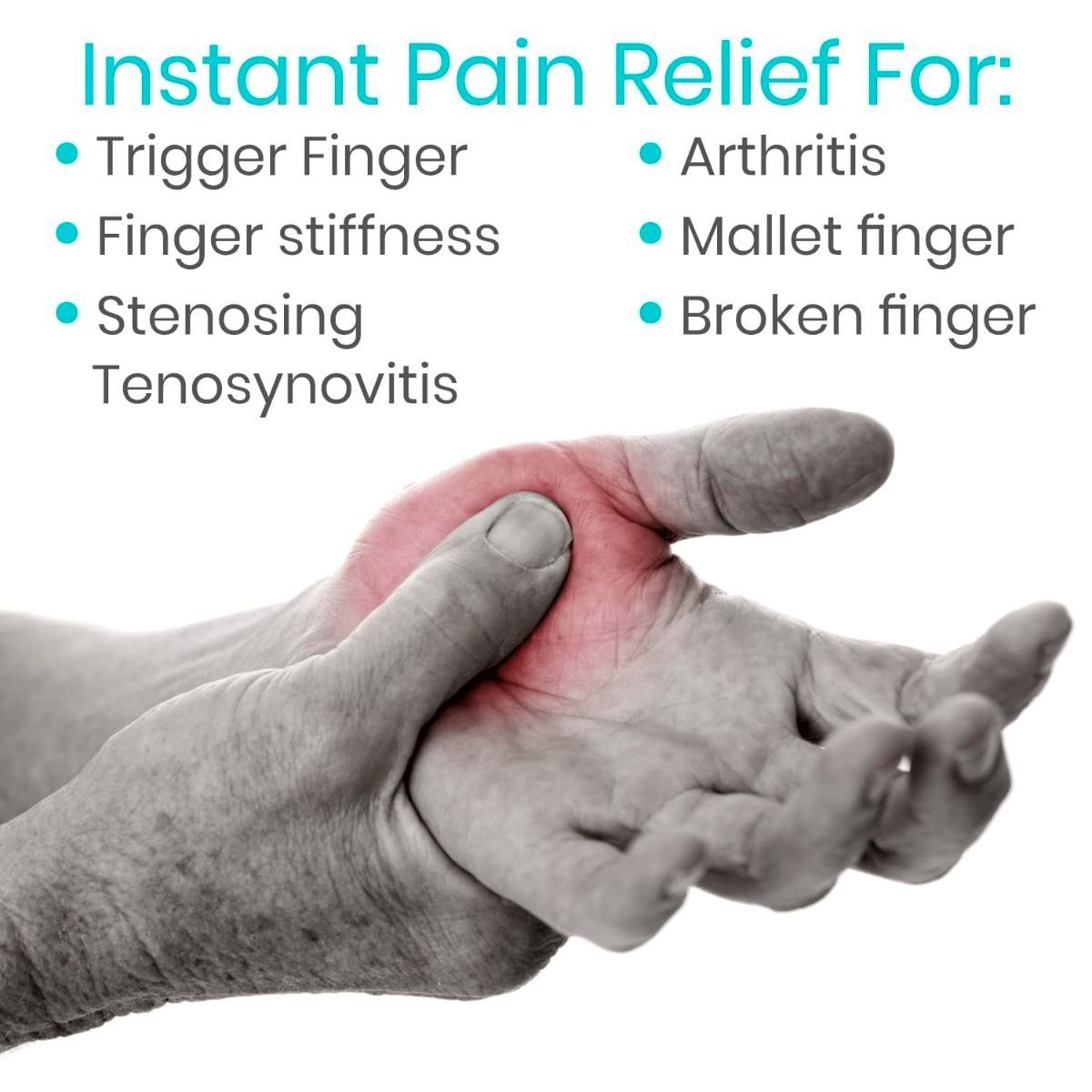 Finger Splint - Universal Finger Straightener - Broken and Trigger Finger Splints - Brace for Arthritis Pain and Support - Sprain Relief for Middle, Index, Ring, Pinky Fingers - Beige - Size 2 Pack - Image 3