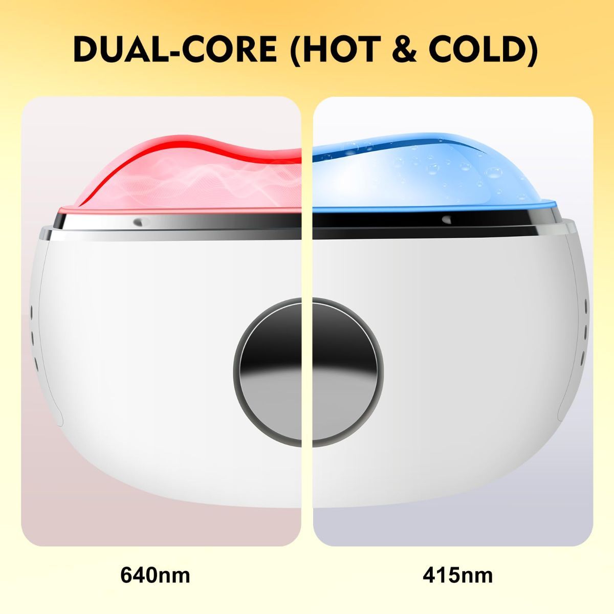 7-in-1 Red Light Facial Massager, Electric Gua Sha 7 Color LED Light Therapy for Face, Hot & Cold Facial Scraping Tool with Vibration, Pulse, Heated Lifting, Ice Roller - Image 4