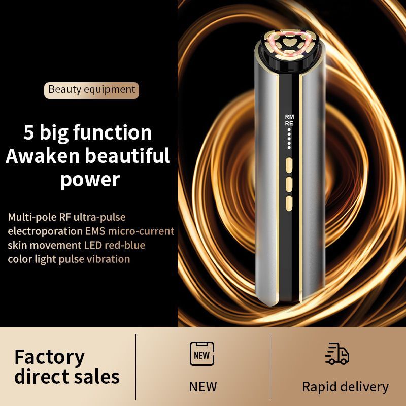 5-in-1 RF Beauty Device with EMS, LED & Vibration for Face Lifting, Anti-Aging & Essence Absorption - Image 4