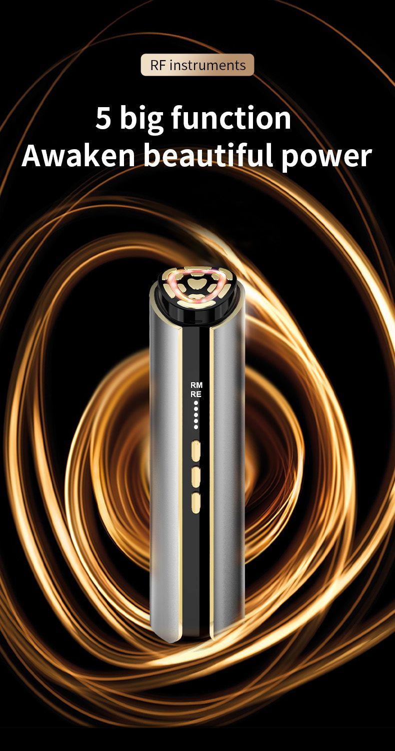 5-in-1 RF Beauty Device with EMS, LED & Vibration for Face Lifting, Anti-Aging & Essence Absorption - Image 5