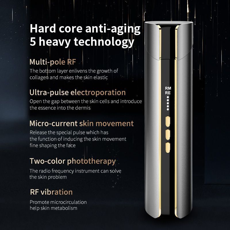 5-in-1 RF Beauty Device with EMS, LED & Vibration for Face Lifting, Anti-Aging & Essence Absorption - Image 6