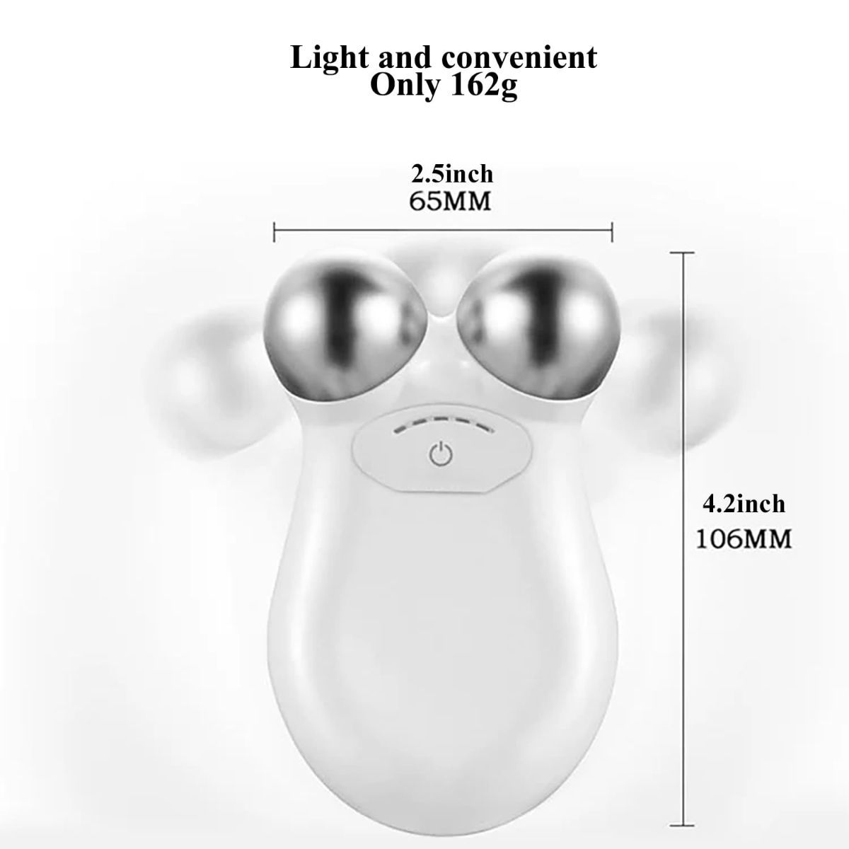 Microcurrent Facial Device,Enhances The Ability to Lift The Face and Tighten The Skin,Facial Wrinkle Equipment - White - Size 106mm - Image 2