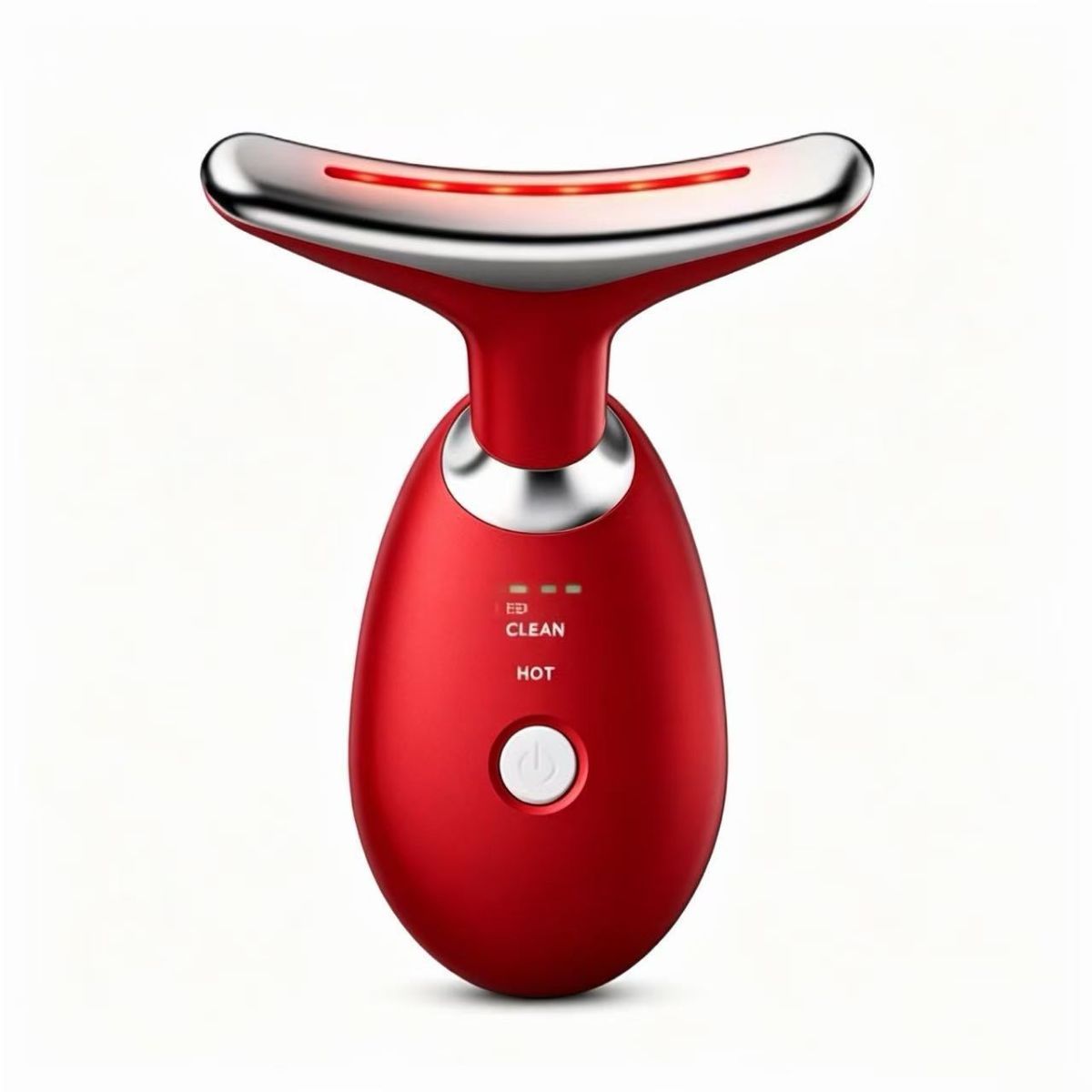 Face Neck Tool for Skin Care, Electric Neck Face Lifting Device for Wrinkle Removal - Red - Size 89mm - Image 1