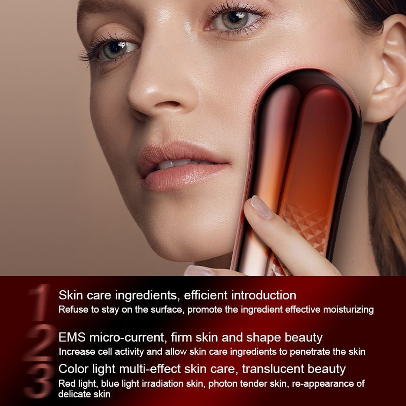 Microcurrent Facial Device, Red Light Therapy for Face and Neck, Skin Care Facial Massager Perfect Gifts for Women Men - Image 5