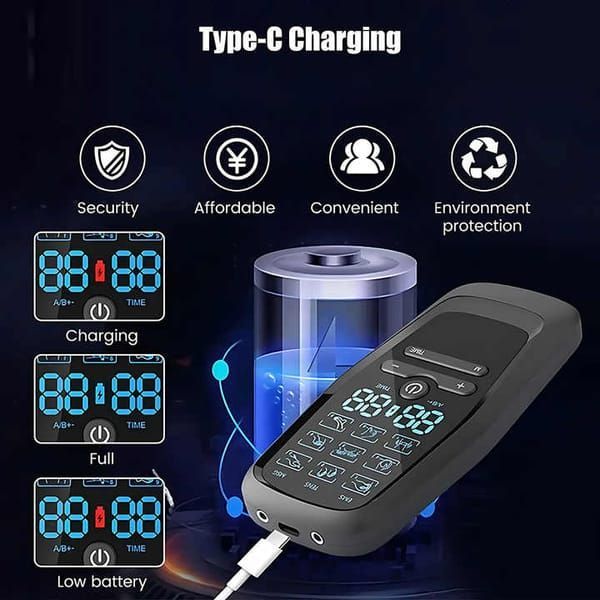 EMS/TENS Massager Muscle Relief Pain Relief Three-In-One Technology Adjustable - Image 5