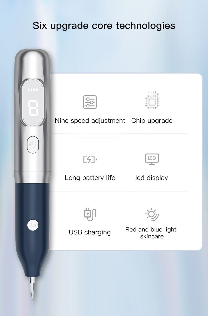 Dotting Mole Pen Nevus Removal Tool Spot Remover Red Blue Light Therapy Beauty - Image 7