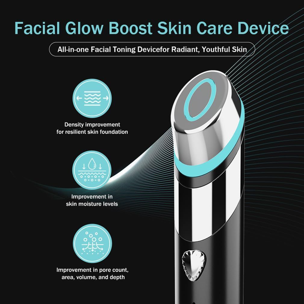 Upgraded Version | Skin Care Device - Facial Glow Booster for Maximizing and Boosting Absorption - Needle Free, Radiance, Elasticity | LED Anti-Wrinkle Device | Skin Care Firming, Toning - Image 2