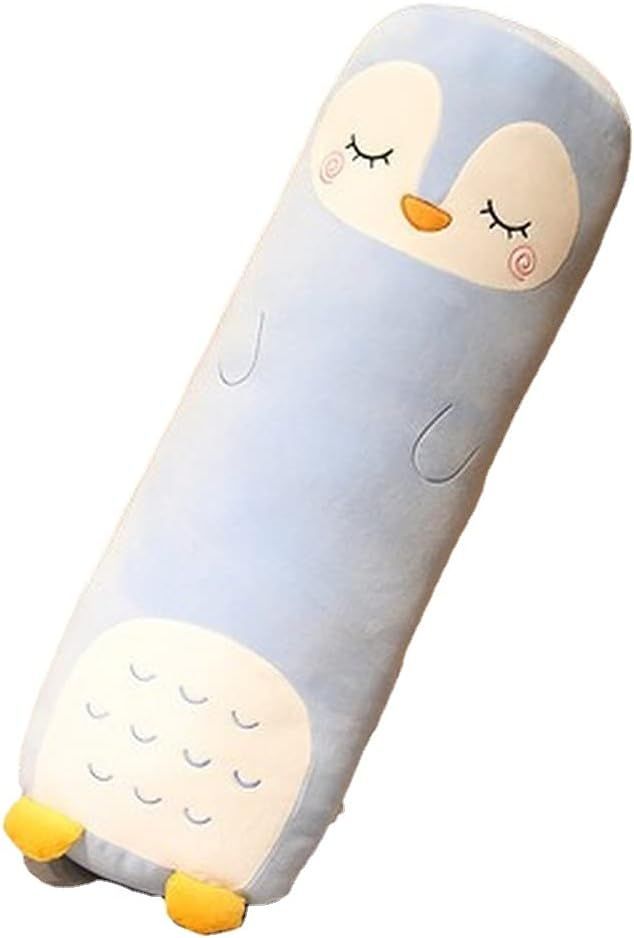 Long-Shaped Pillow Plush Pillow Hugging Pillow Soft Pillow Sleeping Pillow Gift - Blue - Size 33in - Image 1