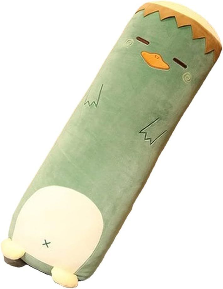 Long-Shaped Pillow Plush Pillow Hugging Pillow Soft Pillow Sleeping Pillow Gift - Green - Size 33in - Image 1