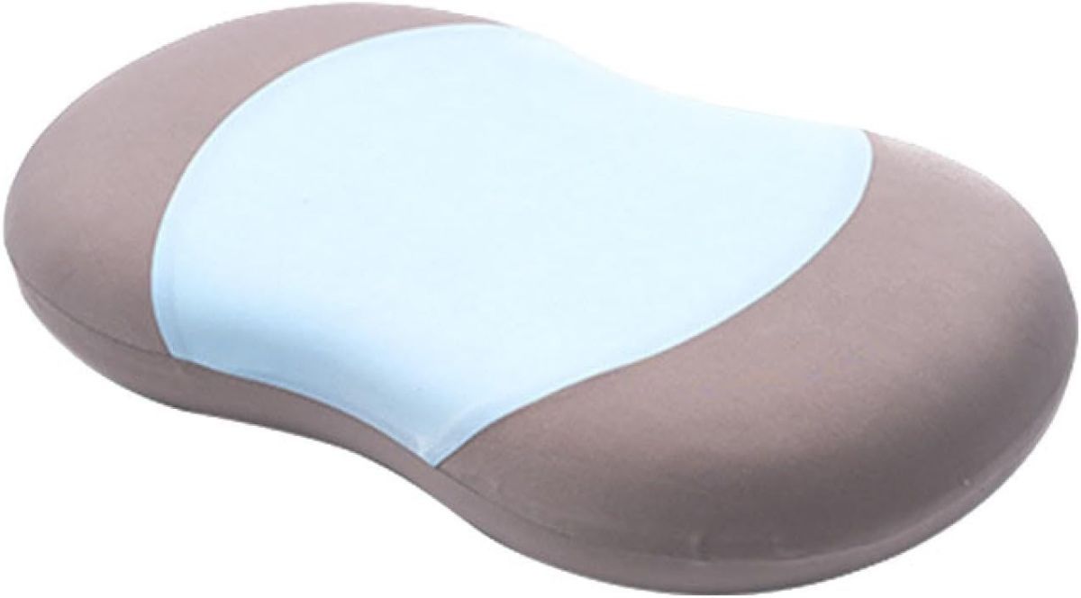 Soft and Comfortable Cat Belly Pillow Home Memory Foam Pillow Cervical Deep Sleep Memory Pillow High Pillow - Arc Patchwork - Size 55 * 35 * 11cm - Image 1