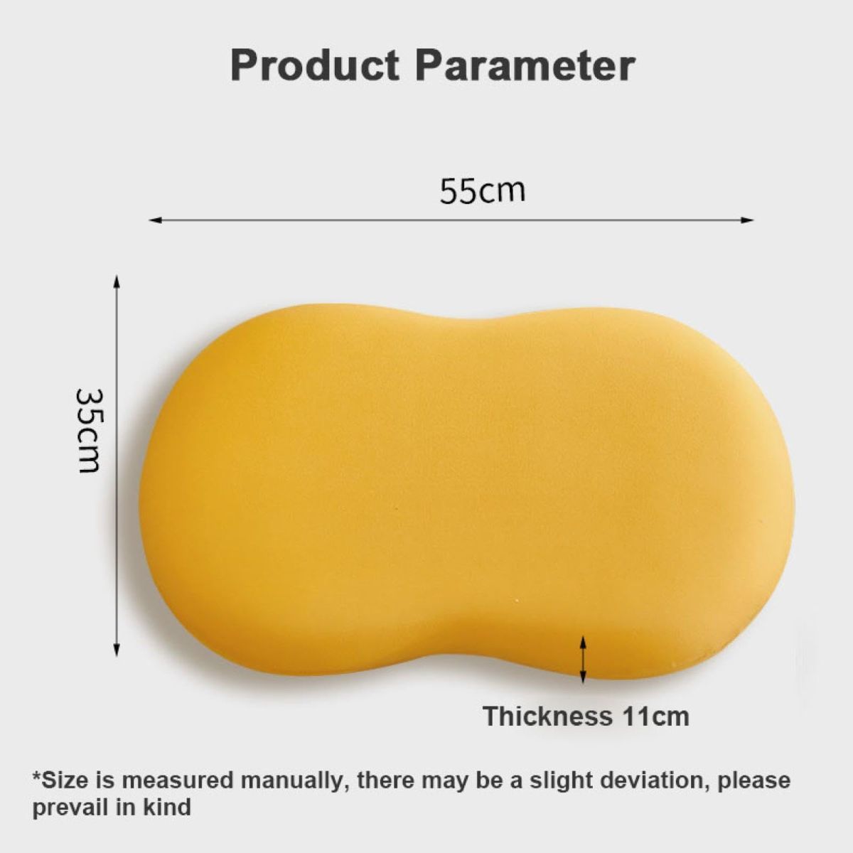 Soft and Comfortable Cat Belly Pillow Home Memory Foam Pillow Cervical Deep Sleep Memory Pillow High Pillow - Arc Patchwork - Size 55 * 35 * 11cm - Image 2
