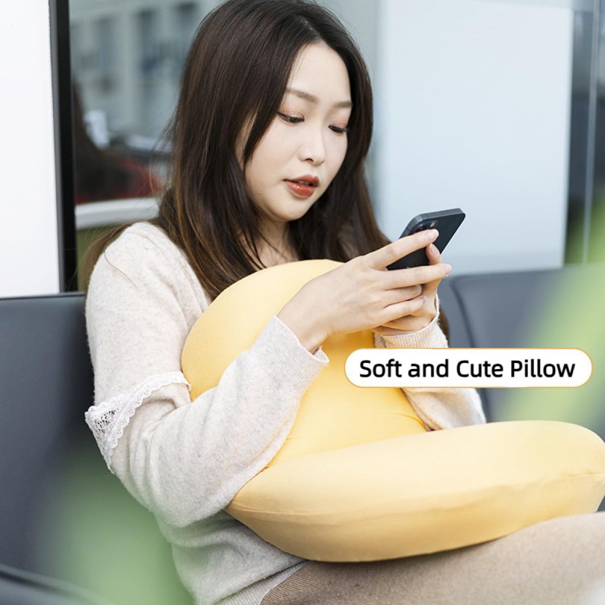 Soft and Comfortable Cat Belly Pillow Home Memory Foam Pillow Cervical Deep Sleep Memory Pillow High Pillow - Pink - Size 55 * 35 * 11cm - Image 8