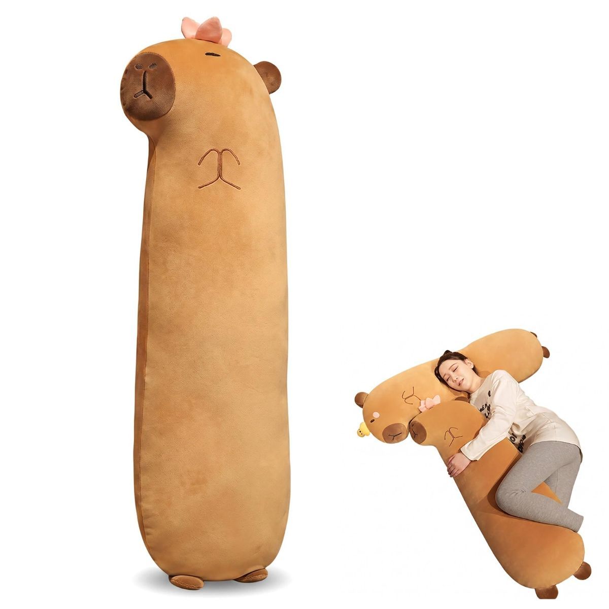 Cartoon Plush Body Pillow Side-Sleeper Pillow Pregnancy Pillow Cute Room Decor 90cm - Image 1