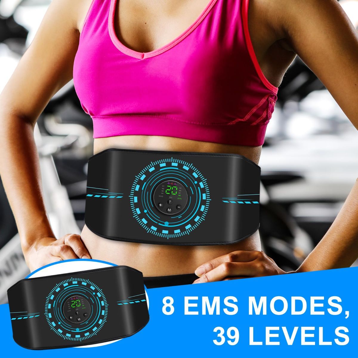 ABS Stimulator Muscle Toner, AB Machine for Abdomen/Arm/Leg, Muscle Stimulator for Muscle Growth, Ab Toning Belt Muscle Stimulator for Men and Women 3 Pack - Image 2