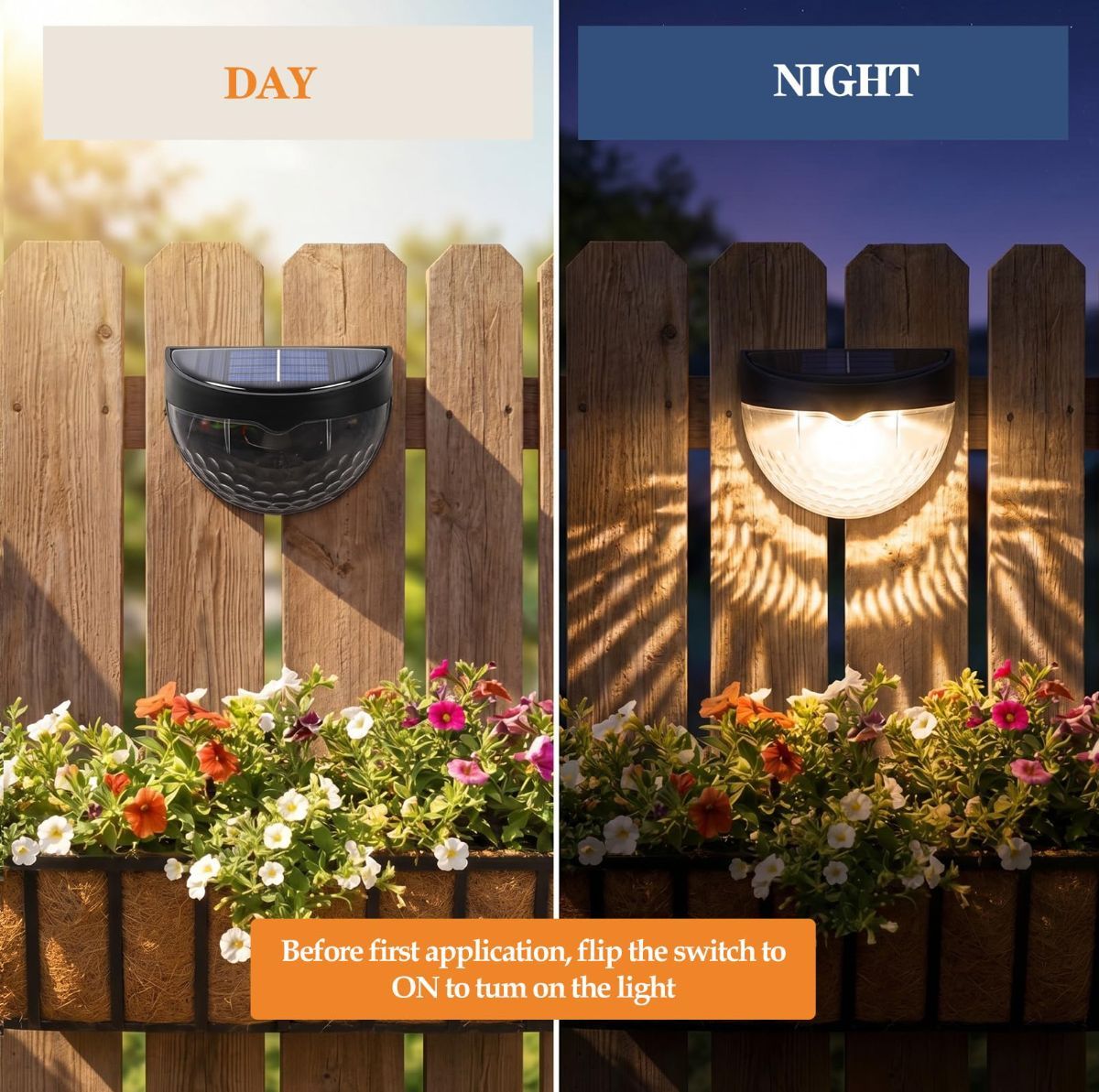 Raised Garden Bed Solar Lights Magnetic with Dusk to Dawn Sensors Wide Angle IPX4 Waterproof Solar Powered Lights Outdoor for Planter Raised Beds Garden Patio Yard Fence, Warm White - White - Size 4 Pack - Image 4
