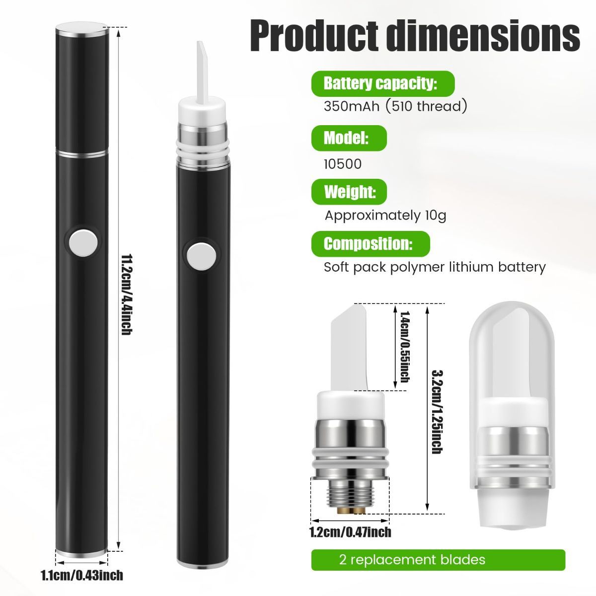 Electric Hot Knife Heat Tool – Portable Ceramic Heated Tip Pen with 2 Extra Blades, Cordless Rechargeable Cutting Tool Kit for Soap, Candle, Honey, and Plastic - Image 2