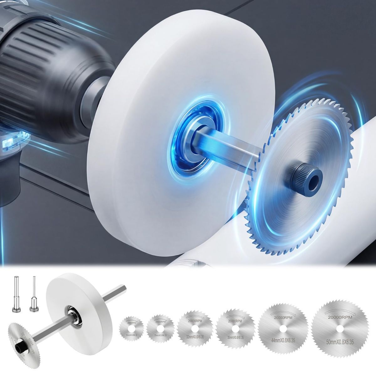 Inside Pipe Cutter for PVC Pipe - Internal PVC Cutter Tool with 6 HSS Saw Blades & 3.15