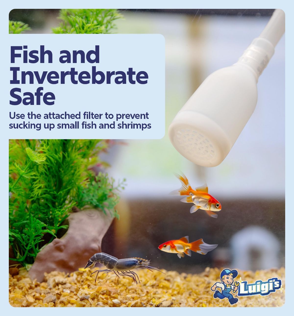 Fish Tank Cleaner - Turtle Tank Accessories - Gravel Vacuum for Aquarium - Hand Siphon Hose to Remove and Change Water or Sand in Minutes - Aquarium Cleaning Tools - Image 3