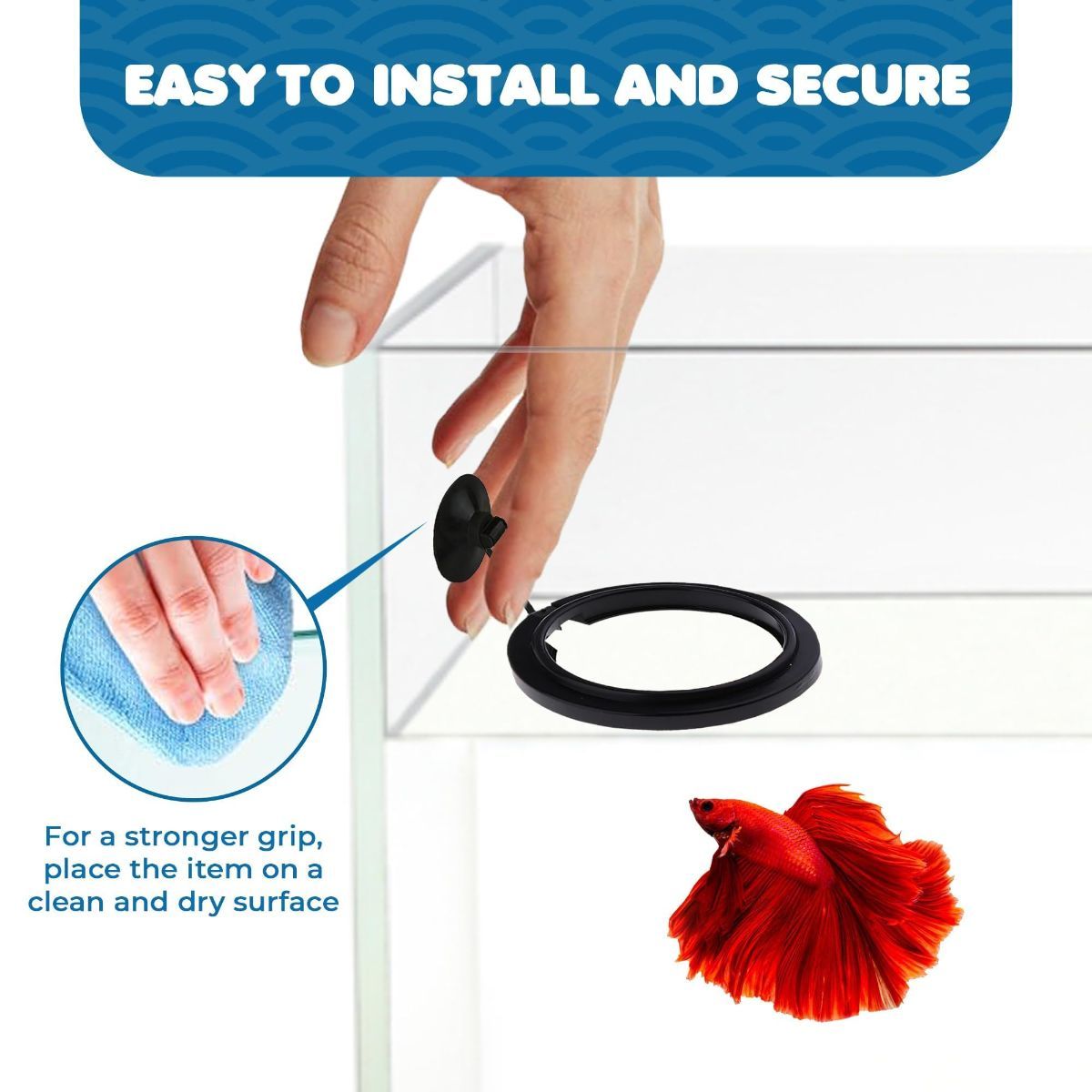 Betta Feeding Ring, Prevent Water Turbulence from Washing Food into Filter, Practical Round Floating Food, Suitable for Guppy, Goldfish and Other Small Fish (5 Pc) - Image 4