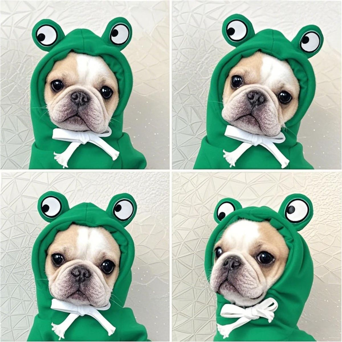 Dog Hoodie Frog-Themed Autumn Winter Pet Clothing Small Medium Dogs Soft - Purple - Size S - Image 7