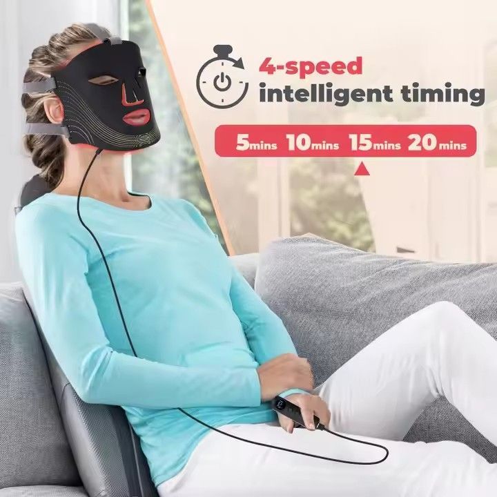 Infrared Facial Mask LED Light Therapy Mask Skincare Device Collagen Boosting - Image 5