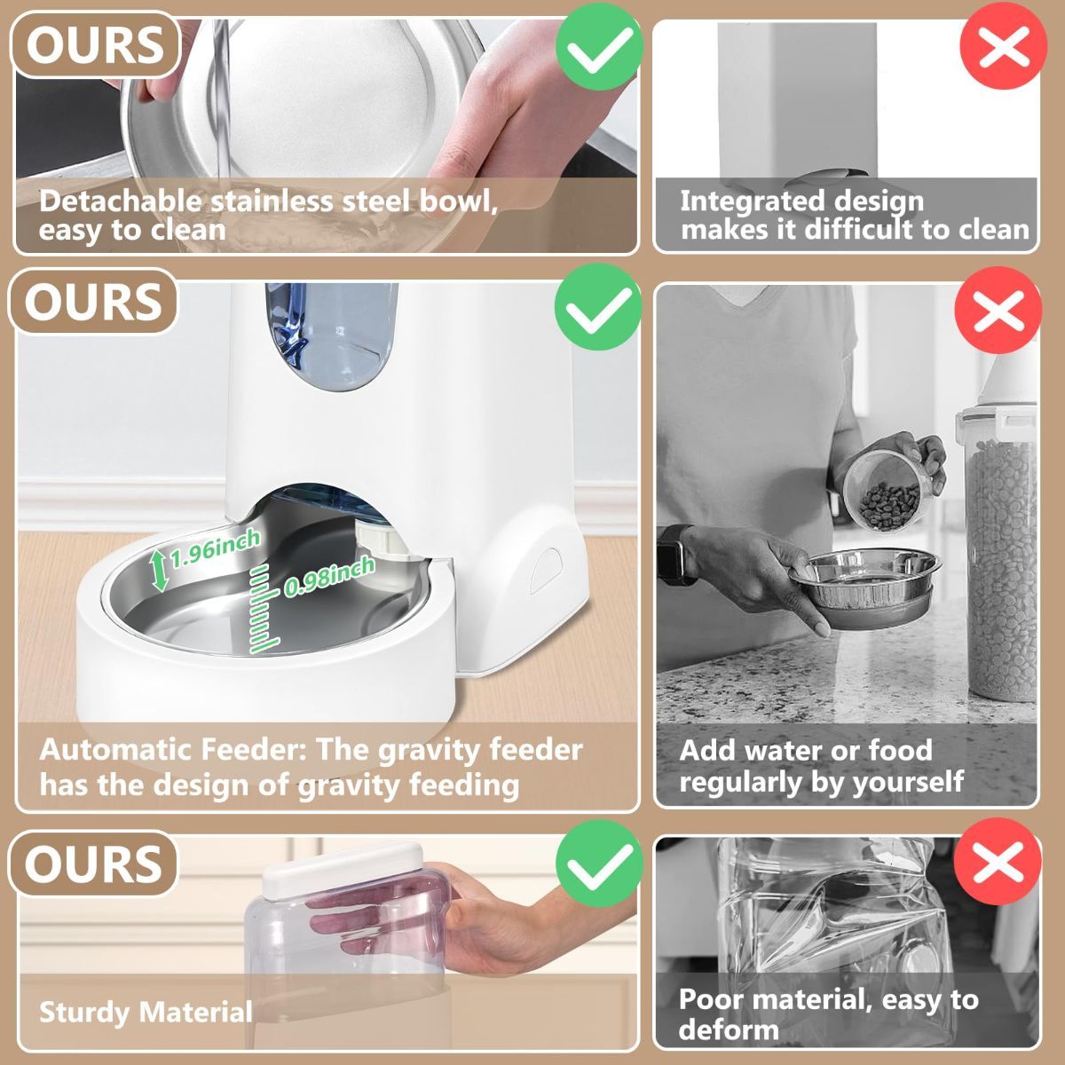 Cat Feeder Automatic Cat Feeder Cat Water Dispenser Cat Feeding Set Pet Care - Image 7