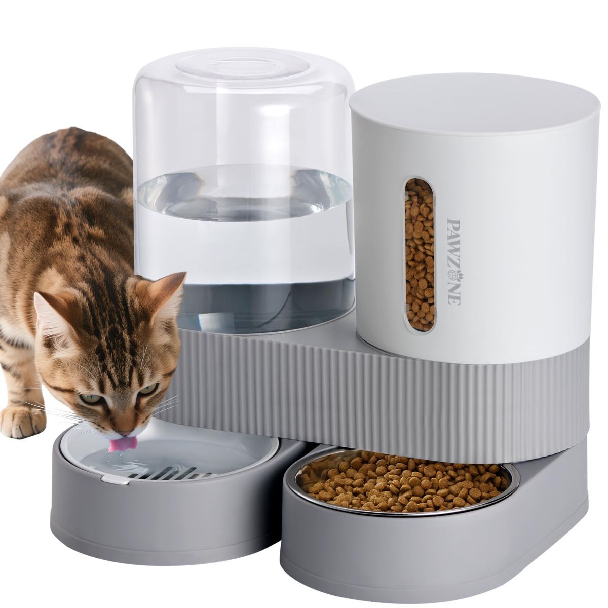 Cat Automatic Feeder Cat Water Dispenser Pet Feeding Set Cat Food Dispenser - Image 1