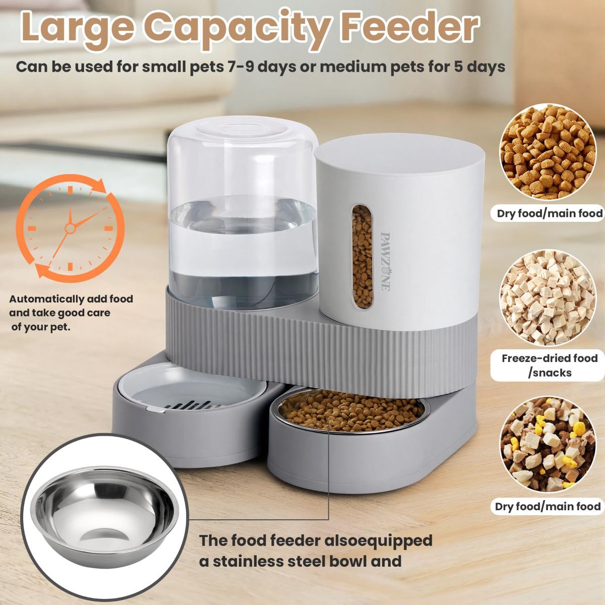 Cat Automatic Feeder Cat Water Dispenser Pet Feeding Set Cat Food Dispenser - Image 6