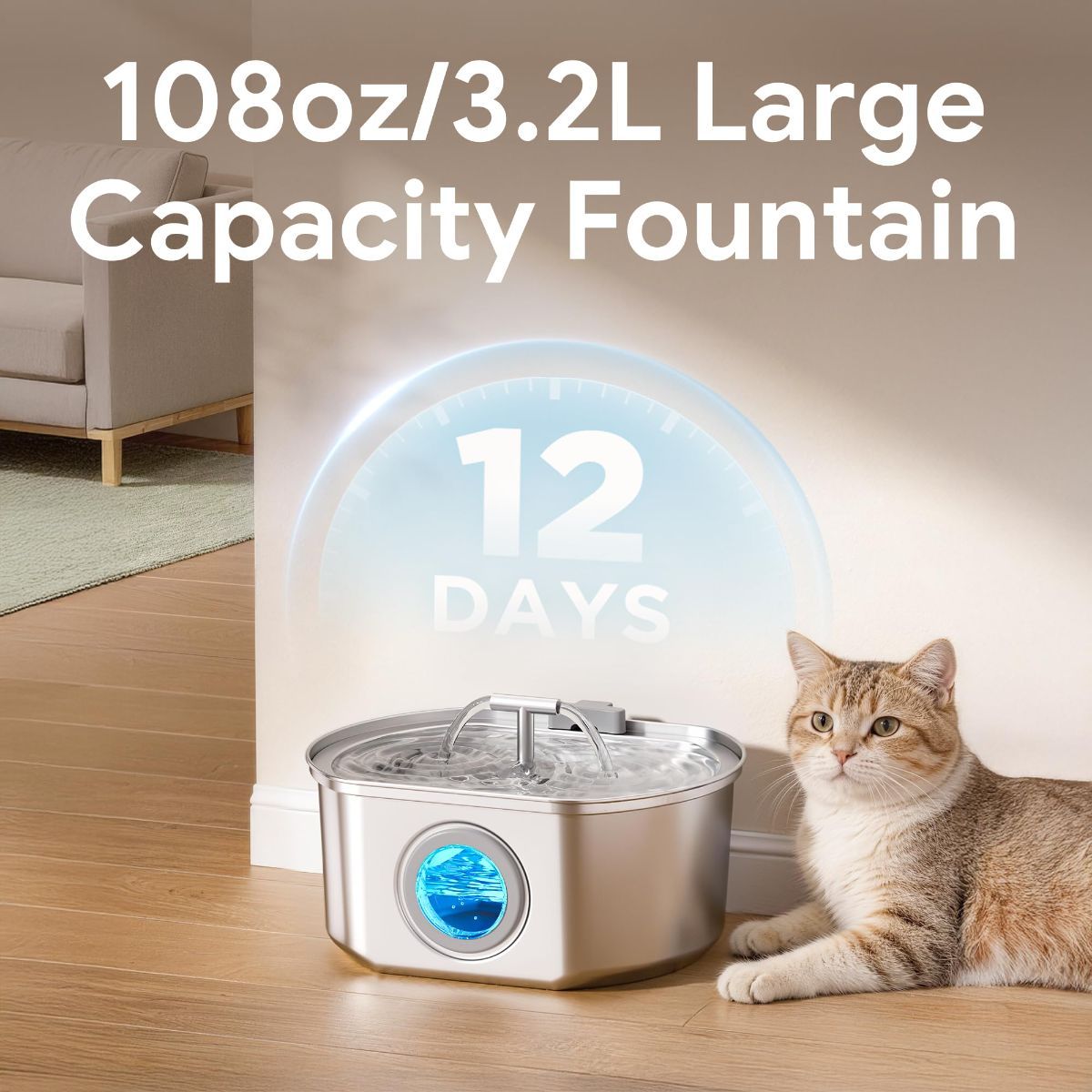 Cat Water Fountain Automatic Cat Fountain Cat Drinking Fountain Pet Water - Image 5