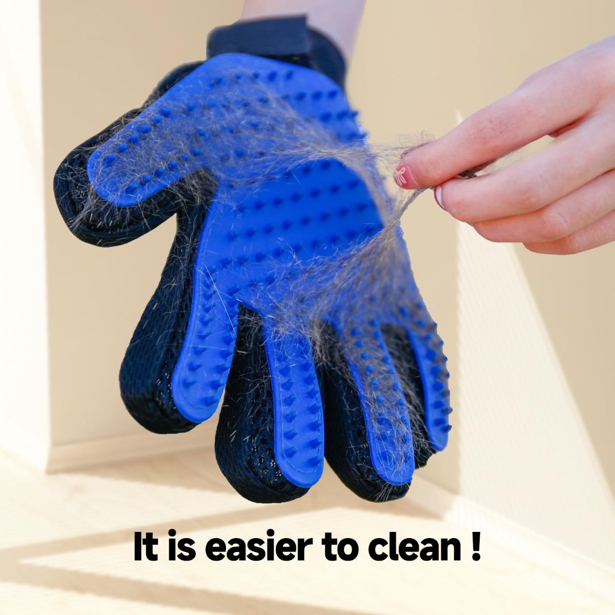 Pet Deshedding Gloves Dog Deshedding Gloves Cat Deshedding Gloves 2-In-1 Pet - Image 2