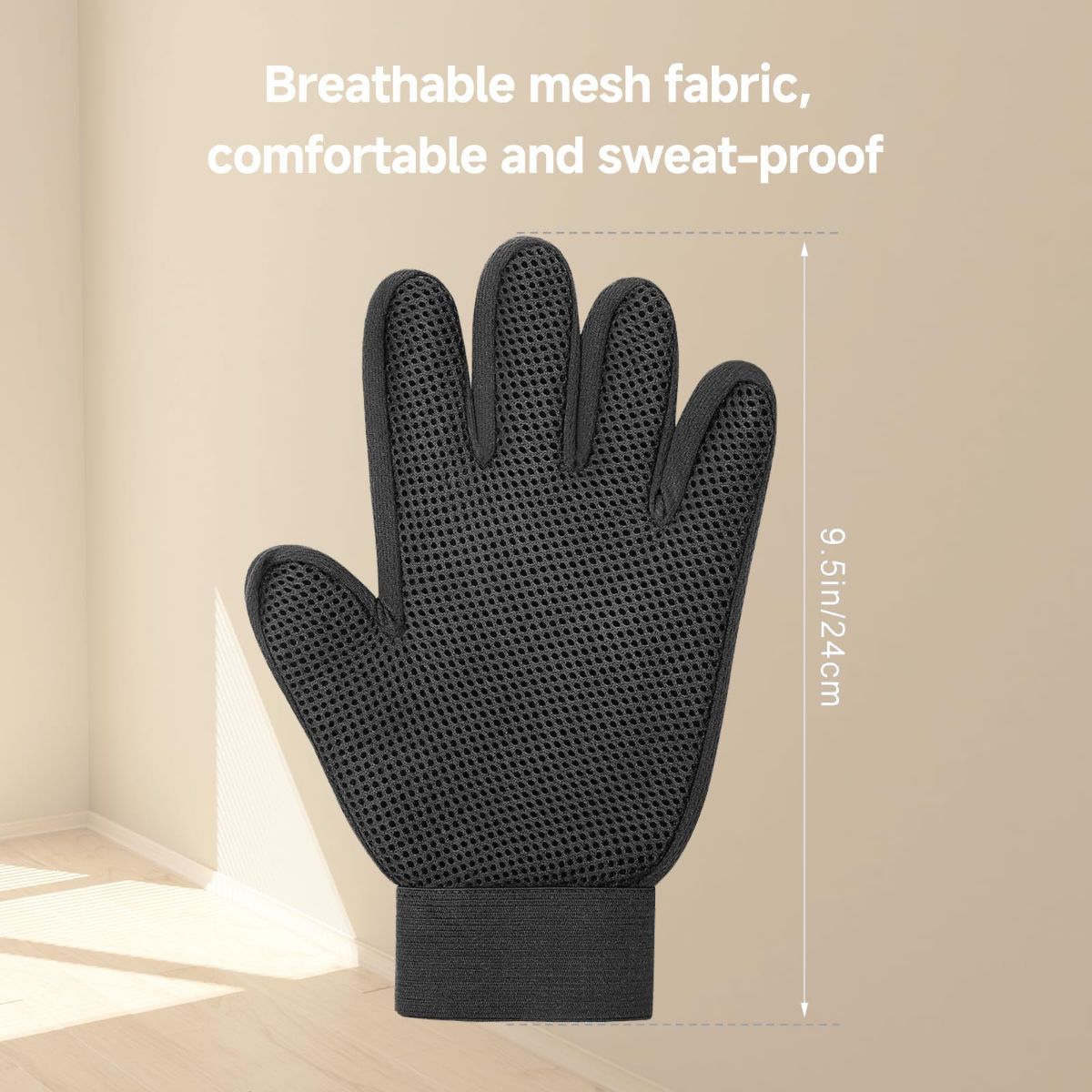 Pet Deshedding Gloves Dog Deshedding Gloves Cat Deshedding Gloves 2-In-1 Pet - Image 7