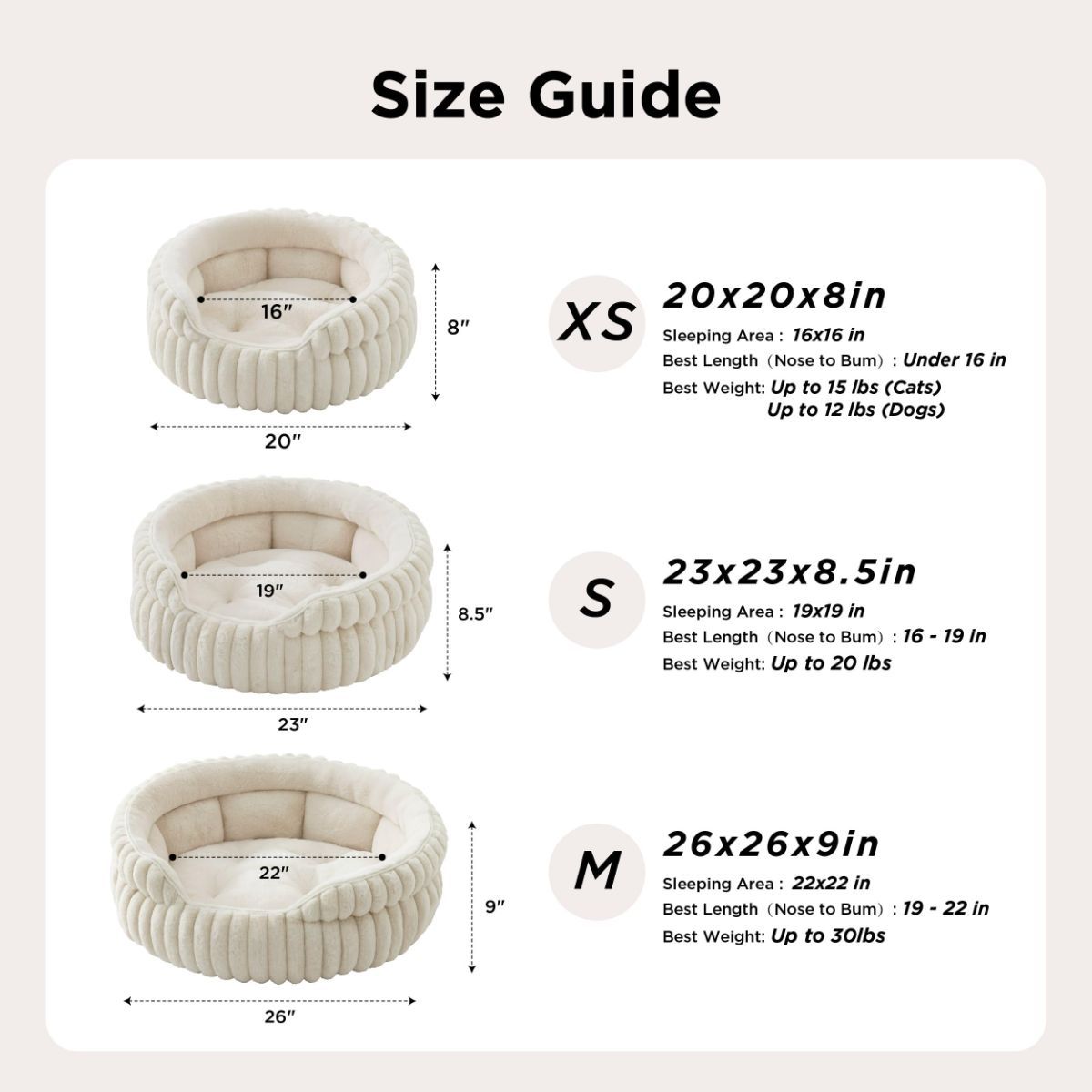 Cat Bed Plush Cat Bed Round Cat Bed Cat Furniture Cat Comfort High-Quality Cat - Navy / 23in - Image 3