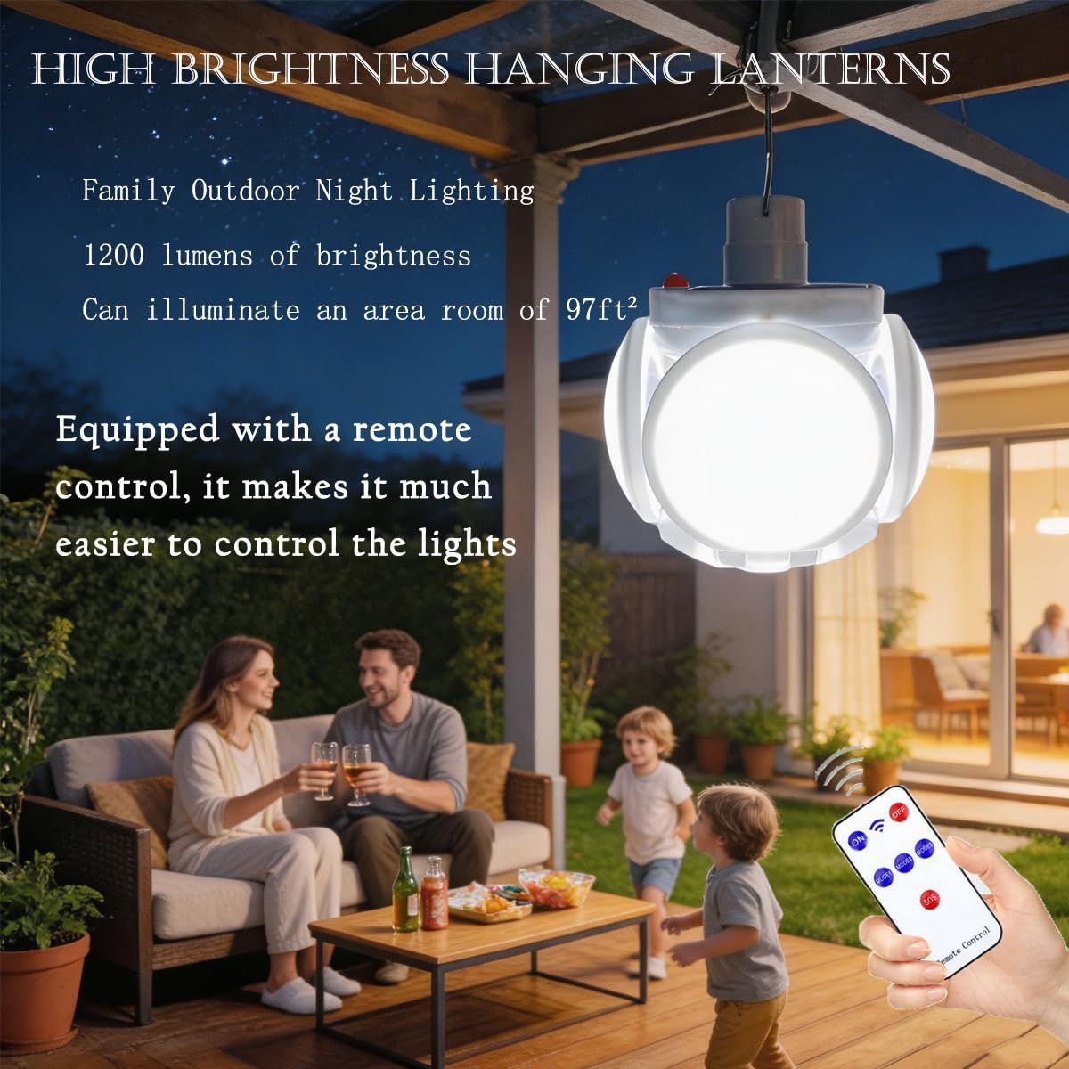 Solar Bulb Light LED Light Solar Panel Lithium Batteries 5 Working Modes USB - Image 3