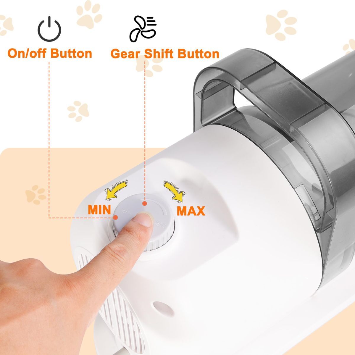 Dog Cat Grooming Vacuum Pet Scissors 6-In-1 Hair Removal Brush Pet Hair Adsorption - Image 2