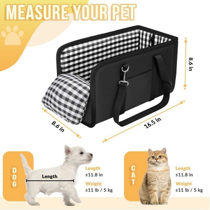 Pet Car Seat Small Dog Car Seat Dog Travel Safety Secure Pet Seat Comfortable - Image 3