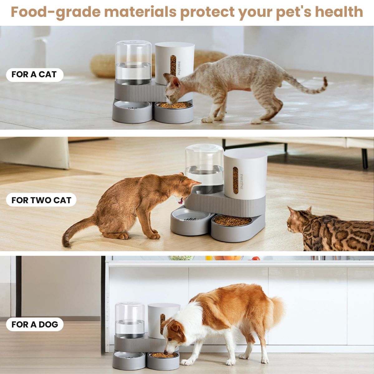 Cat Automatic Water Dispenser Cat Automatic Food Dispenser Cat Feeding Set Cat - Image 5