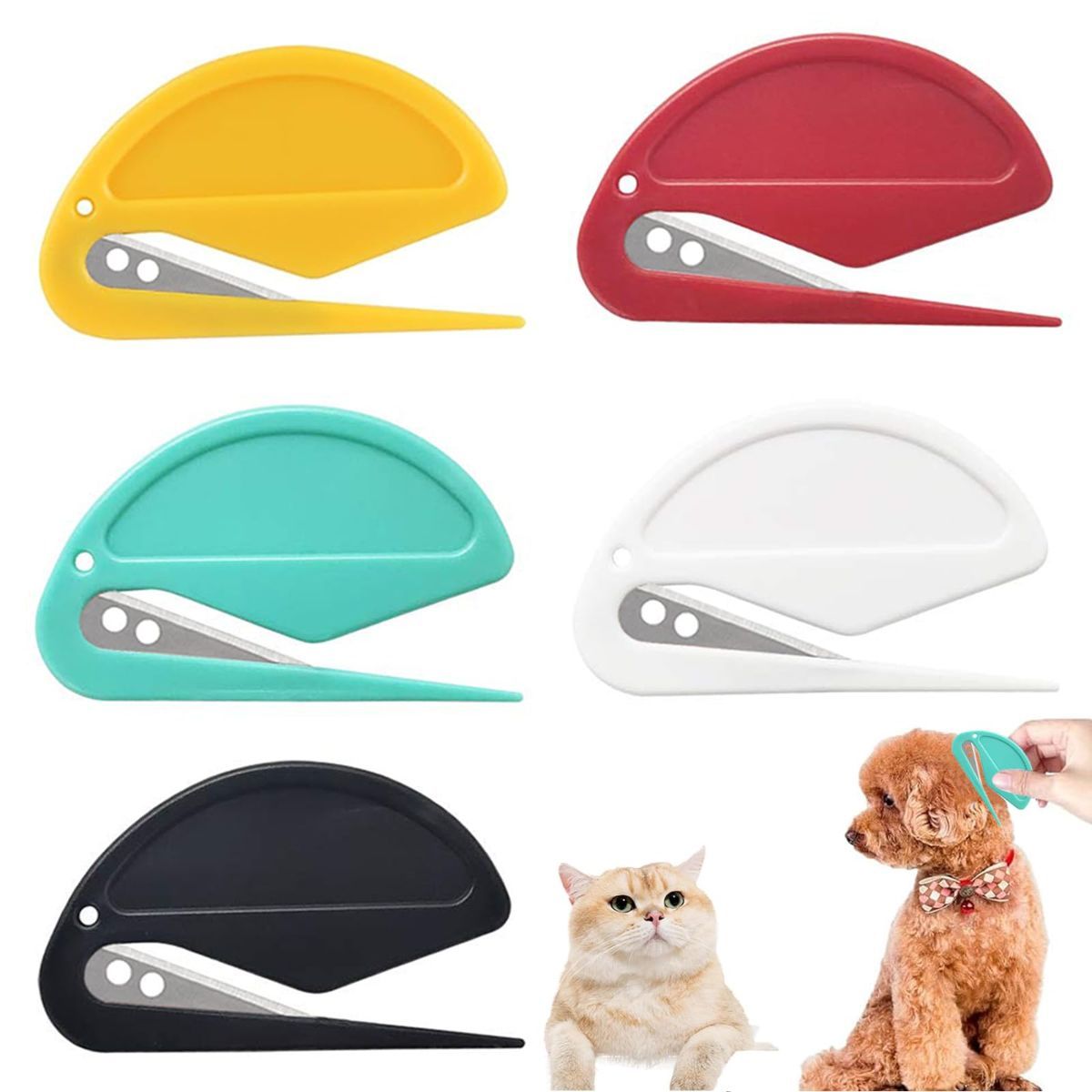 5-Piece Pet Grooming Comb Cat Matted Hair Remover Dog Matted Hair Remover Pet Comb Set - Image 1