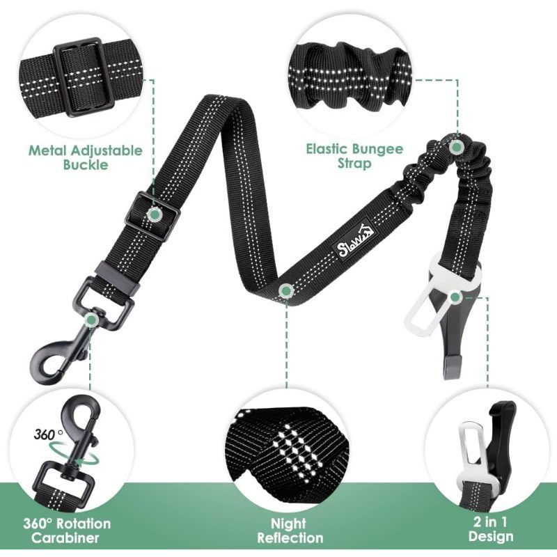 Pet Car Safety Leash Pet Car Accessories Pet Safety Car Travel For Pets Durable - Image 4