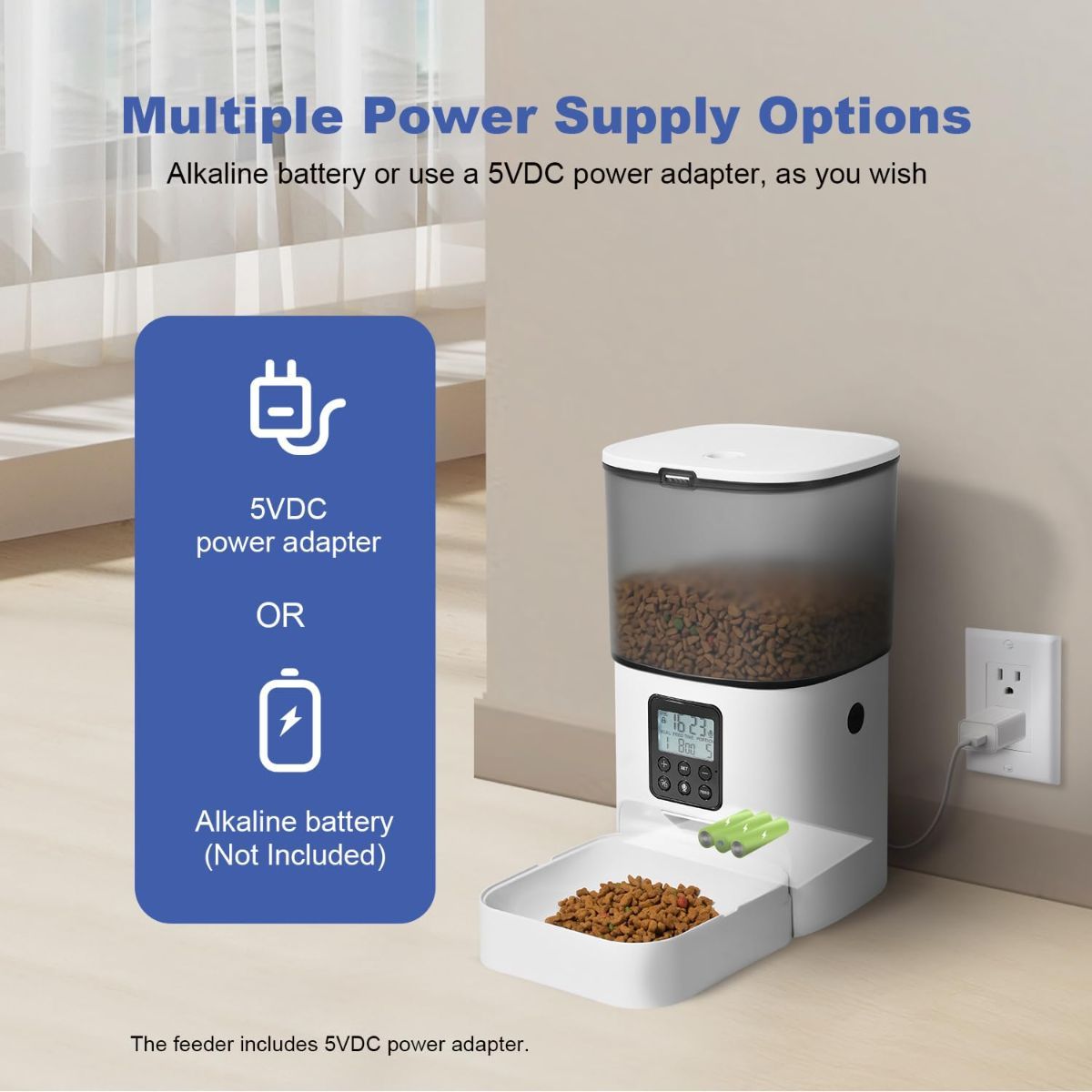 Automatic Cat Feeder 4L Cat Feeder Programmable Cat Feeder Cat Food Dispenser - Image 4
