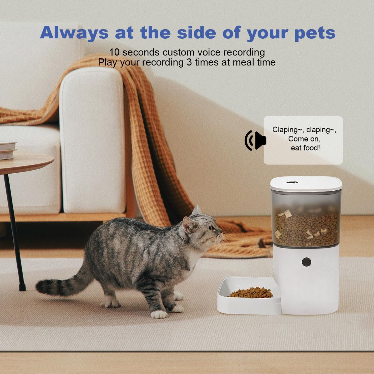 Automatic Cat Feeder 4L Cat Feeder Programmable Cat Feeder Cat Food Dispenser - Image 7