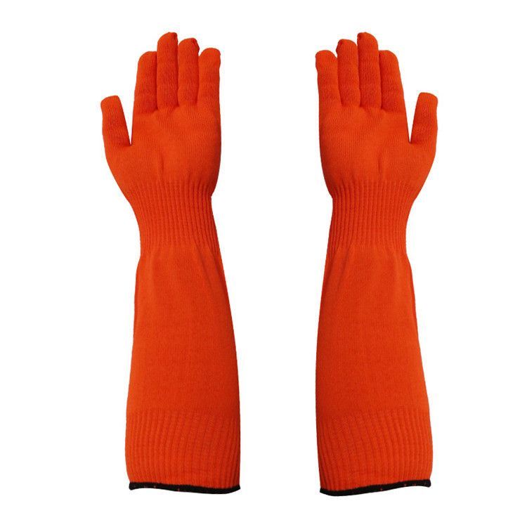 Cat Grooming Gloves Pet Handling Gloves Anti-Scratch Gloves Cat Nail Trimming - Red - Size 15.7in - Image 1