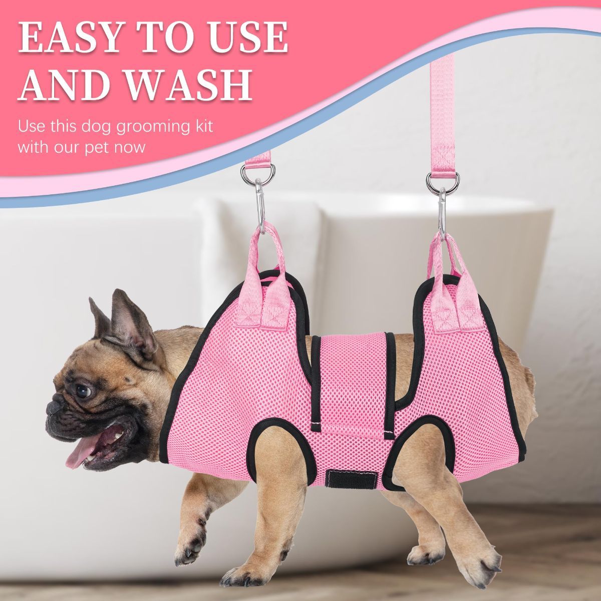 Pet Grooming Hammock Dog Harness Nail Clippers For Dogs And Cat Nail File For Pets Pet (S) - Image 5