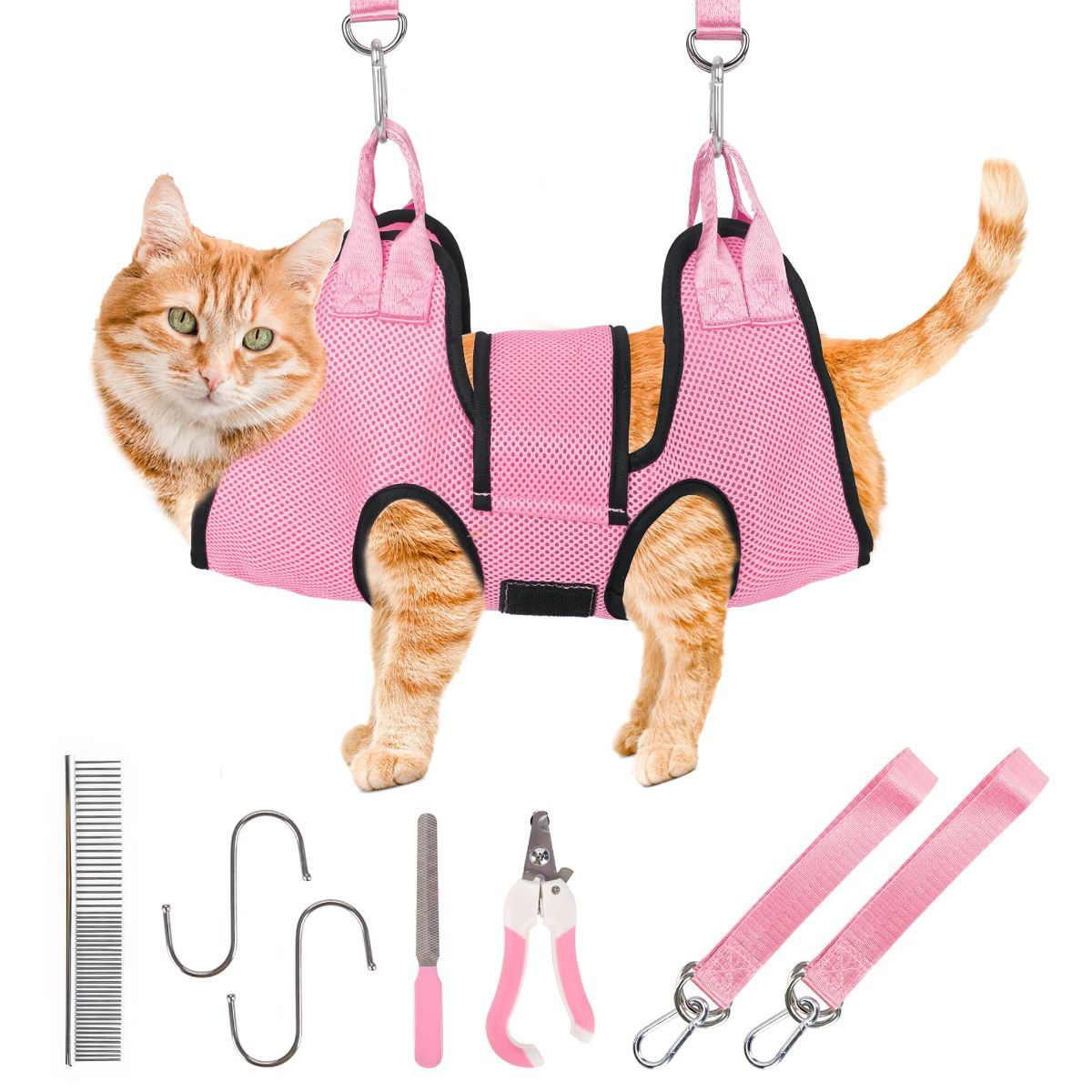 Pet Grooming Hammock Dog Harness Nail Clippers For Dogs And Cat Nail File For Pets Pet (XS) - Image 1