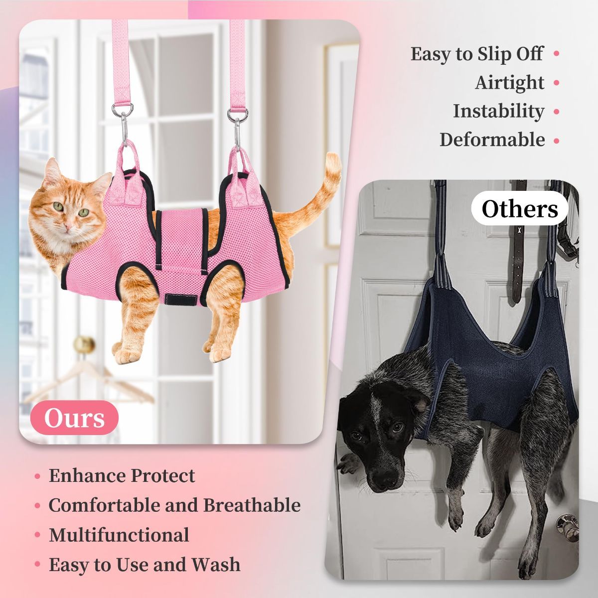 Pet Grooming Hammock Dog Harness Nail Clippers For Dogs And Cat Nail File For Pets Pet (XS) - Image 6