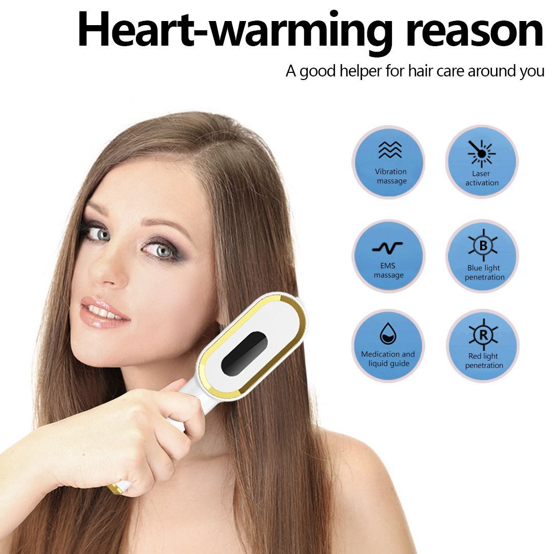 Electric Massage Comb Scalp Massager Relaxation Tool Self-Care Hair - Image 8